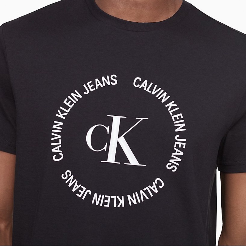 Calvin Klein Circle Monogram Logo Crewneck T-Shirt
